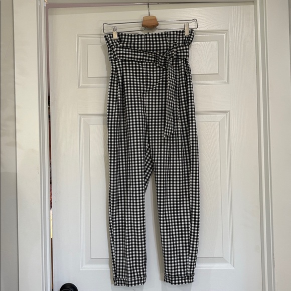 Bershka Monochrome Checkered Pants - Picture 1 of 4